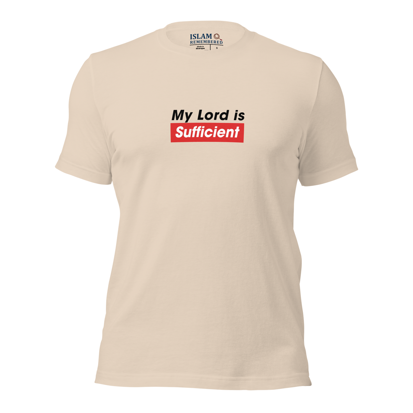 ADULT T-Shirt - MY LORD IS SUFFICIENT - Black