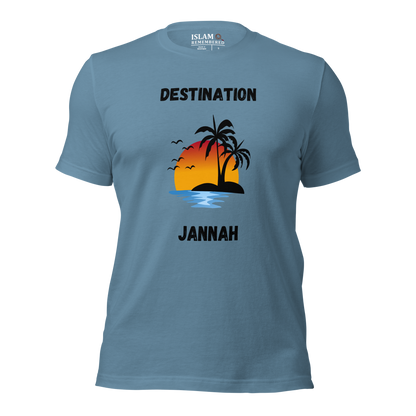 ADULT T-Shirt - DESTINATION JANNAH (Island Collection) - Black