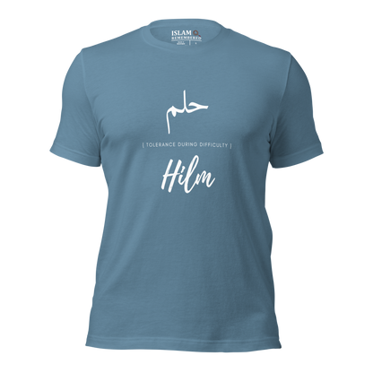 ADULT T-Shirt - HILM (TOLERANCE) Arabic/English - White