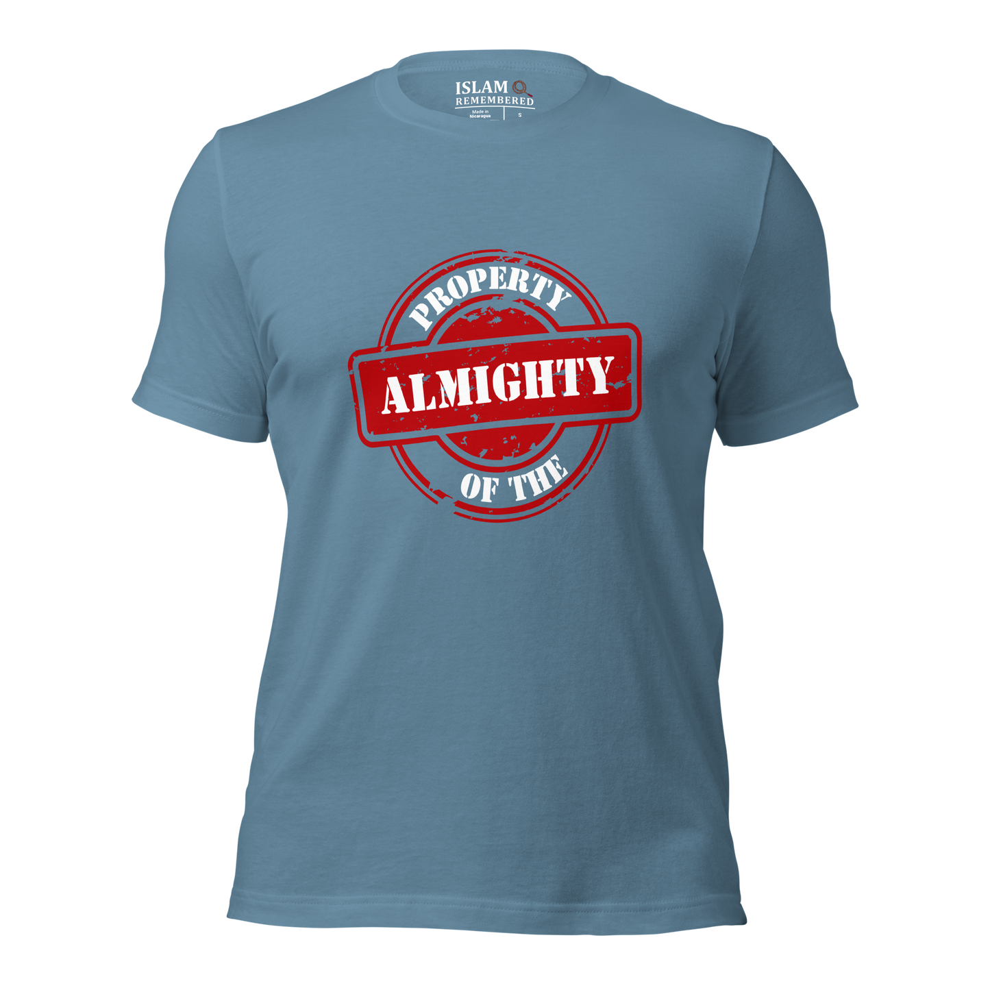 ADULT T-Shirt - PROPERTY OF THE ALMIGHTY - White/White/Red