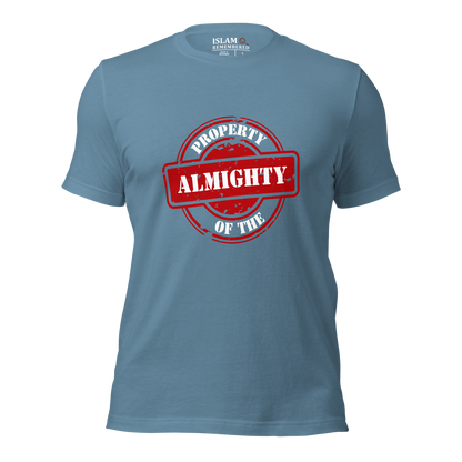 ADULT T-Shirt - PROPERTY OF THE ALMIGHTY - White/White/Red