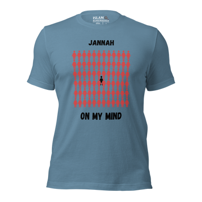 MEN's T-Shirt - JANNAH ON MY MIND - Black