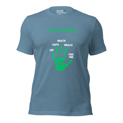 ADULT T-Shirt - ADVANTAGE - Green/White