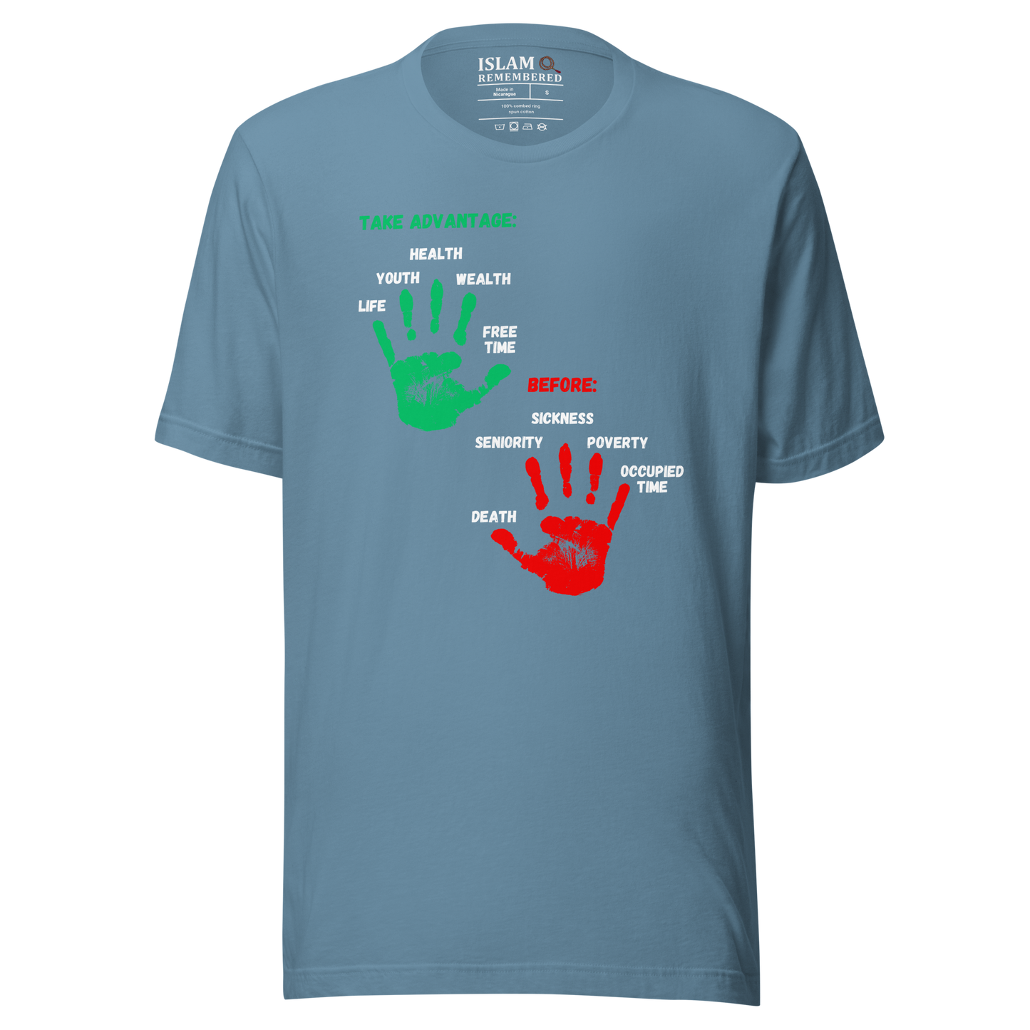 WOMEN's T-Shirt - ADVANTAGE BEFORE - Green/Red/White