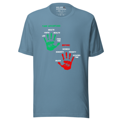 WOMEN's T-Shirt - ADVANTAGE BEFORE - Green/Red/White