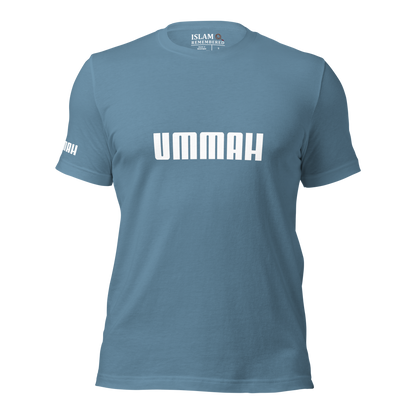 ADULT T-Shirt - UMMAH (w/ Arm Logo) - White