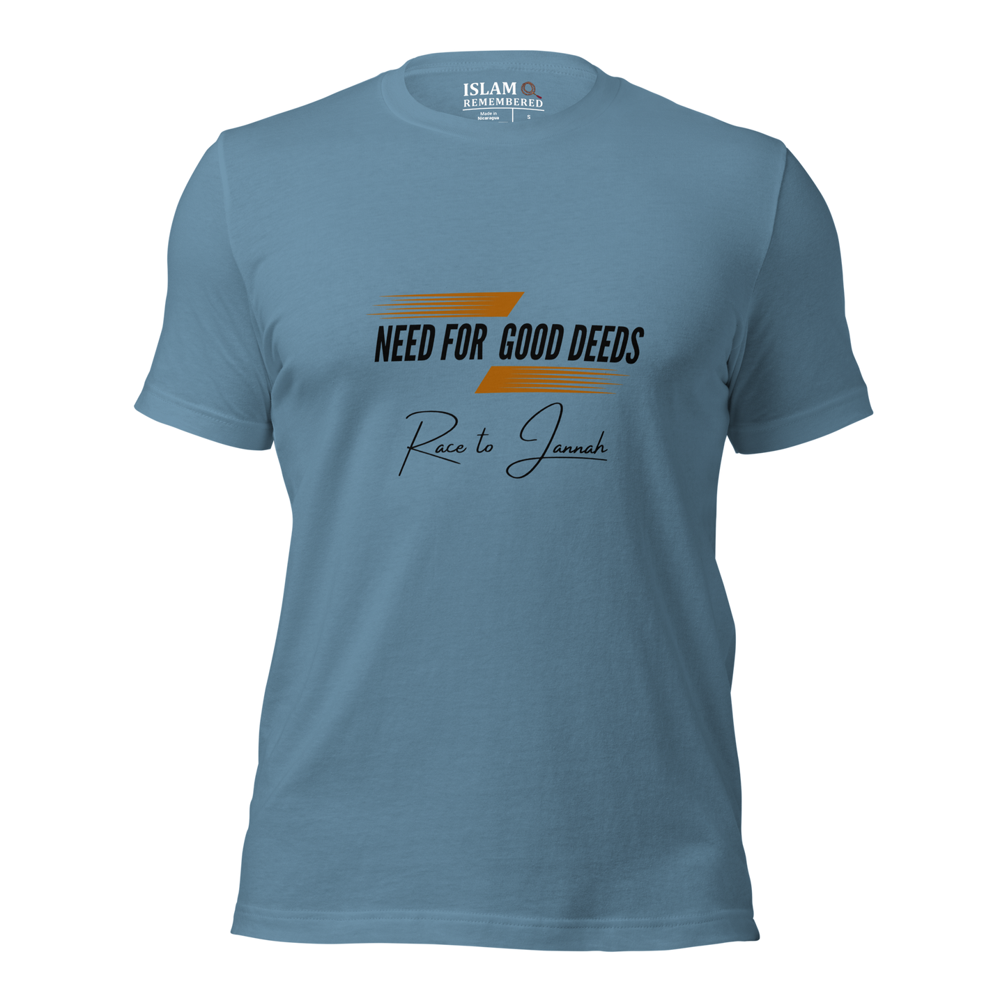 ADULT T-Shirt - NEED FOR GOOD DEEDS - Black/Orange