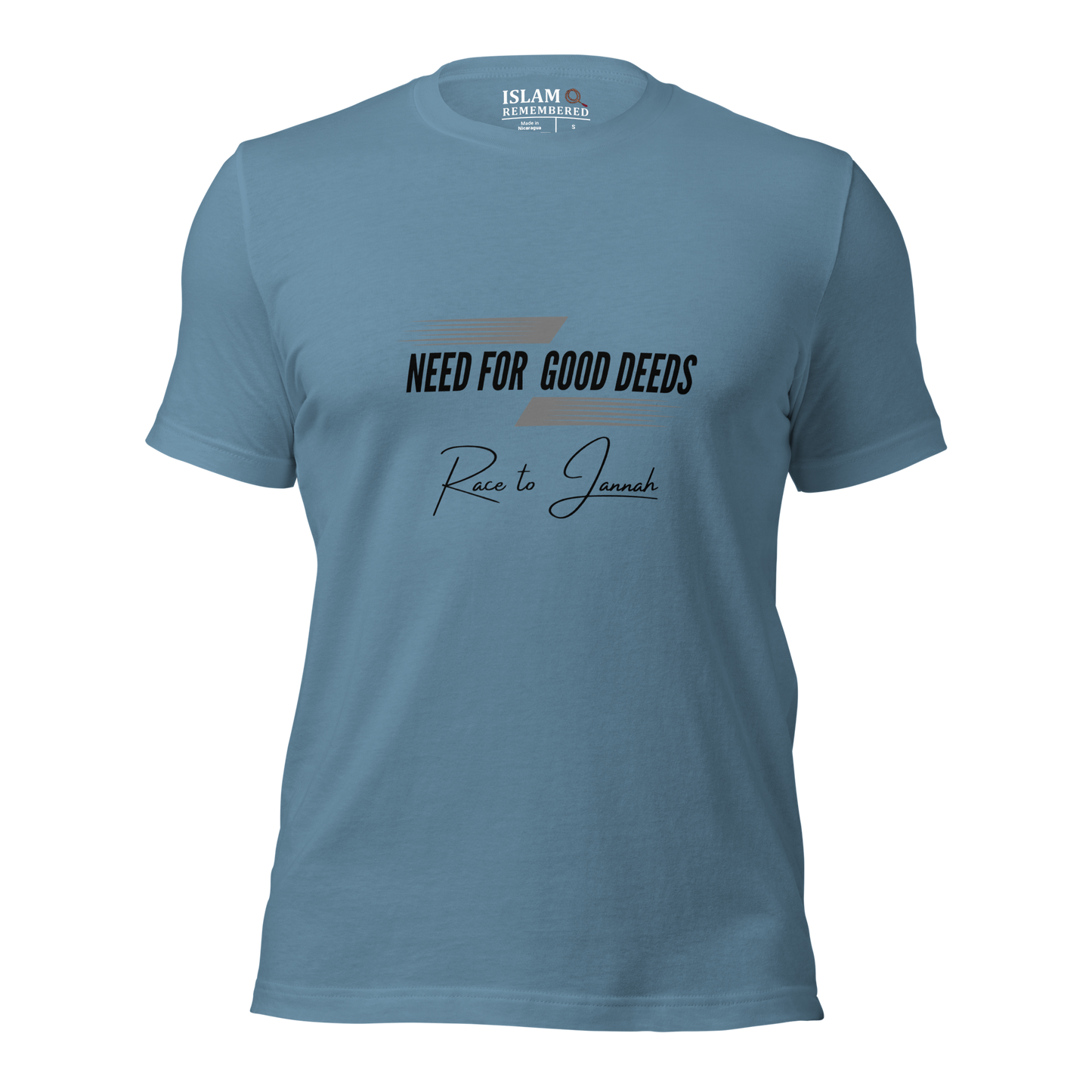 ADULT T-Shirt - NEED FOR GOOD DEEDS - Black/Gray