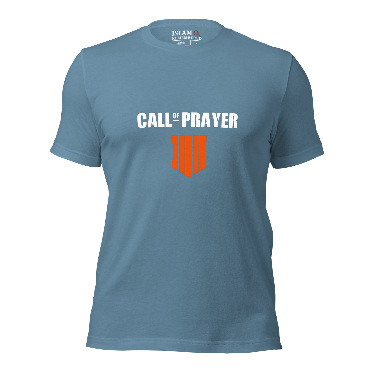 ADULT T-Shirt - CALL OF PRAYER - White/Orange