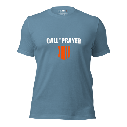 ADULT T-Shirt - CALL OF PRAYER - White/Orange