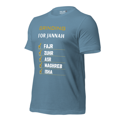 ADULT T-Shirt - GRINDING FOR JANNAH - White