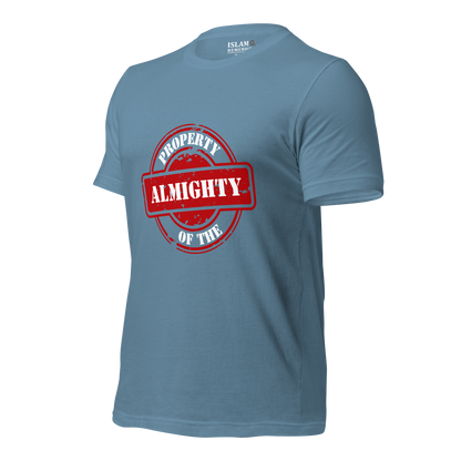 ADULT T-Shirt - PROPERTY OF THE ALMIGHTY - White/White/Red