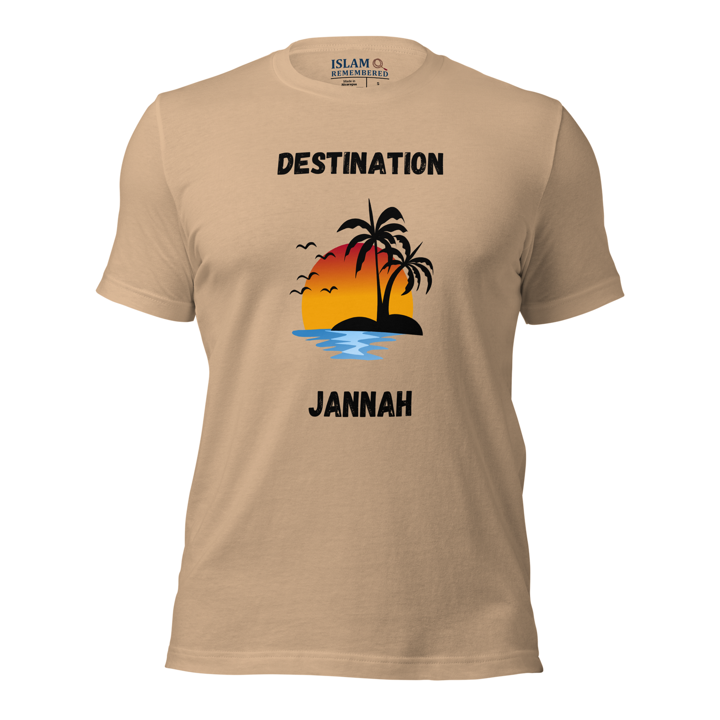 ADULT T-Shirt - DESTINATION JANNAH (Island Collection) - Black