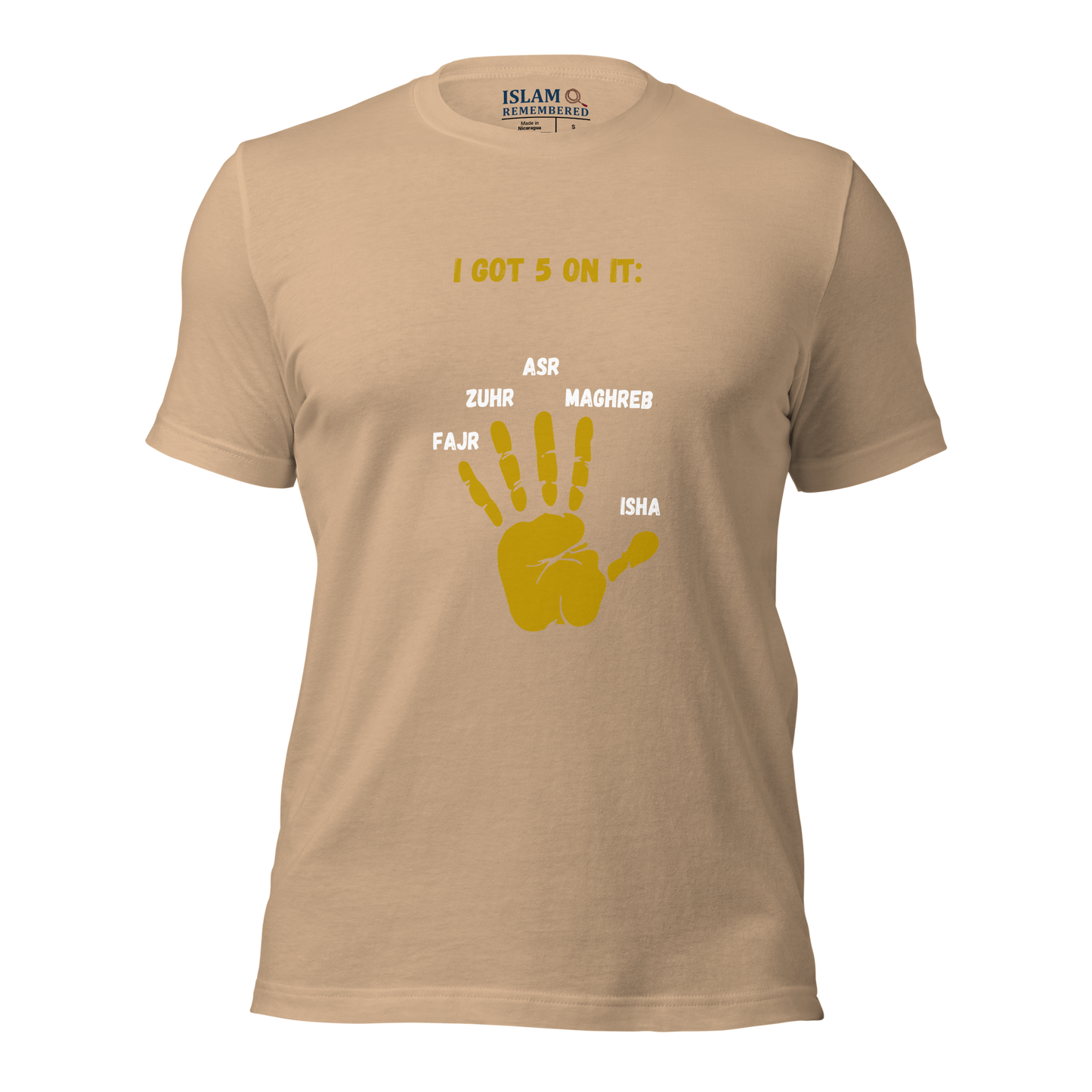 ADULT T-Shirt - I GOT 5 ON IT - Gold/Black