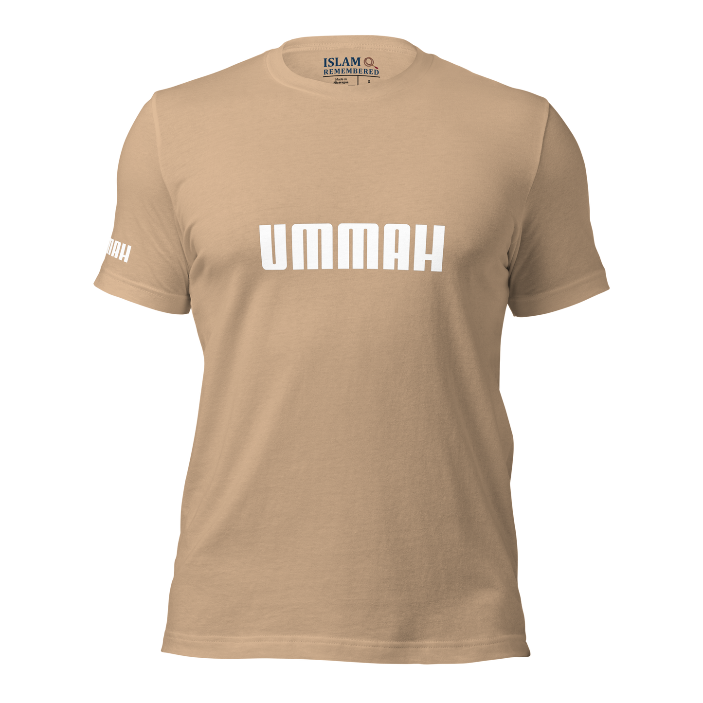 ADULT T-Shirt - UMMAH (w/ Arm Logo) - White