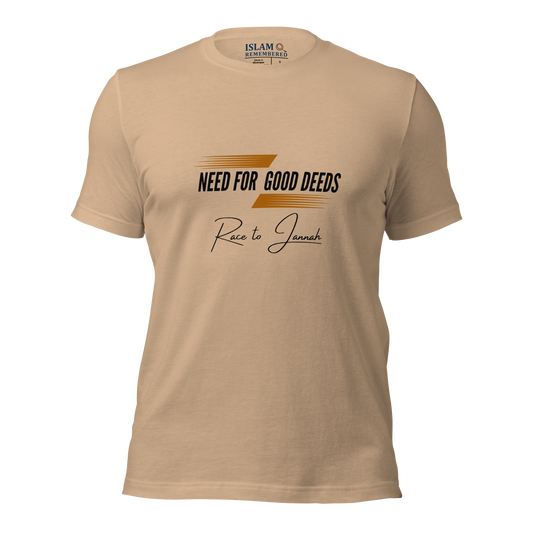ADULT T-Shirt - NEED FOR GOOD DEEDS - Black/Orange