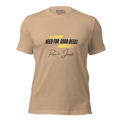 ADULT T-Shirt - NEED FOR GOOD DEEDS - Black/Yellow