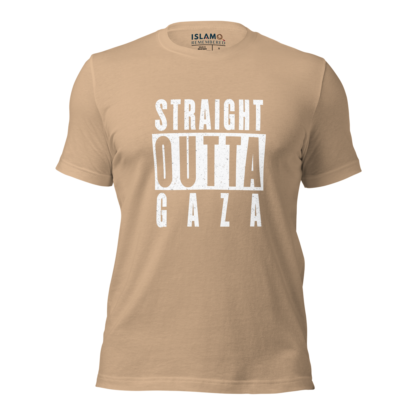 ADULT T-Shirt - STRAIGHT OUTTA GAZA