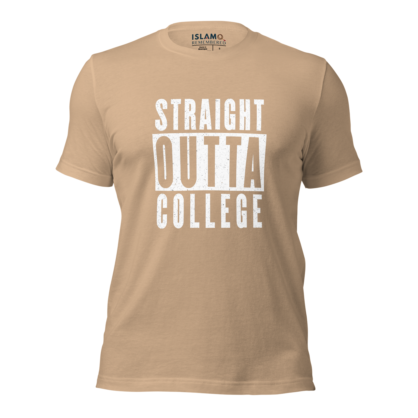 ADULT T-Shirt - STRAIGHT OUTTA COLLEGE