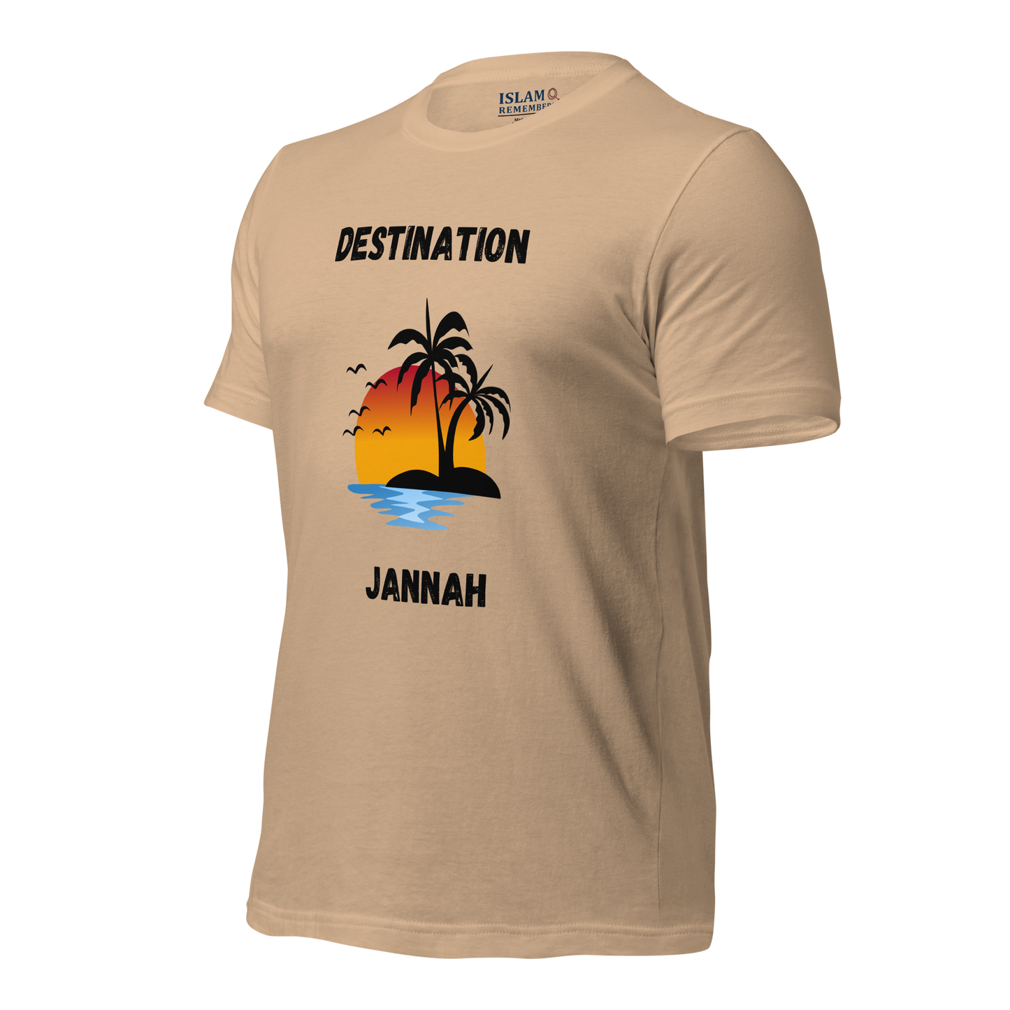 ADULT T-Shirt - DESTINATION JANNAH (Island Collection) - Black