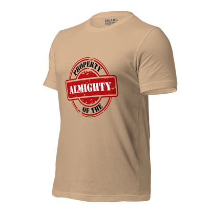 ADULT T-Shirt - PROPERTY OF THE ALMIGHTY - Black/White