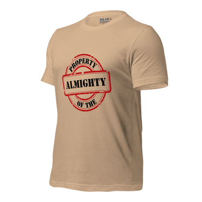 ADULT T-Shirt - PROPERTY OF THE ALMIGHTY - Black