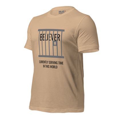 ADULT T-Shirt - BELIEVER SERVING TIME - Black