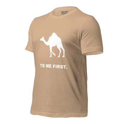 ADULT T-Shirt - TIE ME FIRST - White