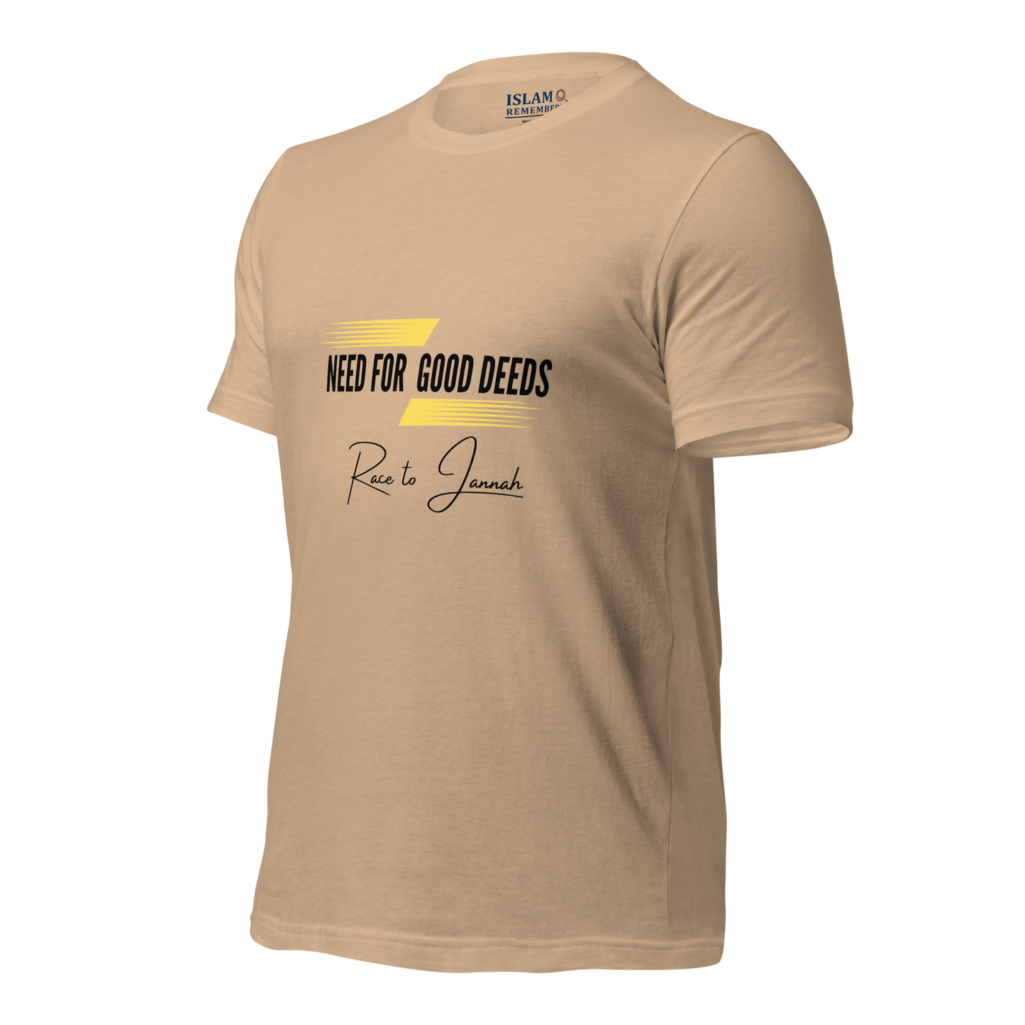 ADULT T-Shirt - NEED FOR GOOD DEEDS - Black/Yellow