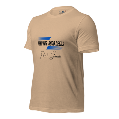 ADULT T-Shirt - NEED FOR GOOD DEEDS - Black/Blue