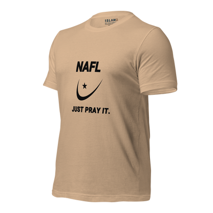 ADULT T-Shirt - NAFL JUST PRAY IT w/ Logo - Black