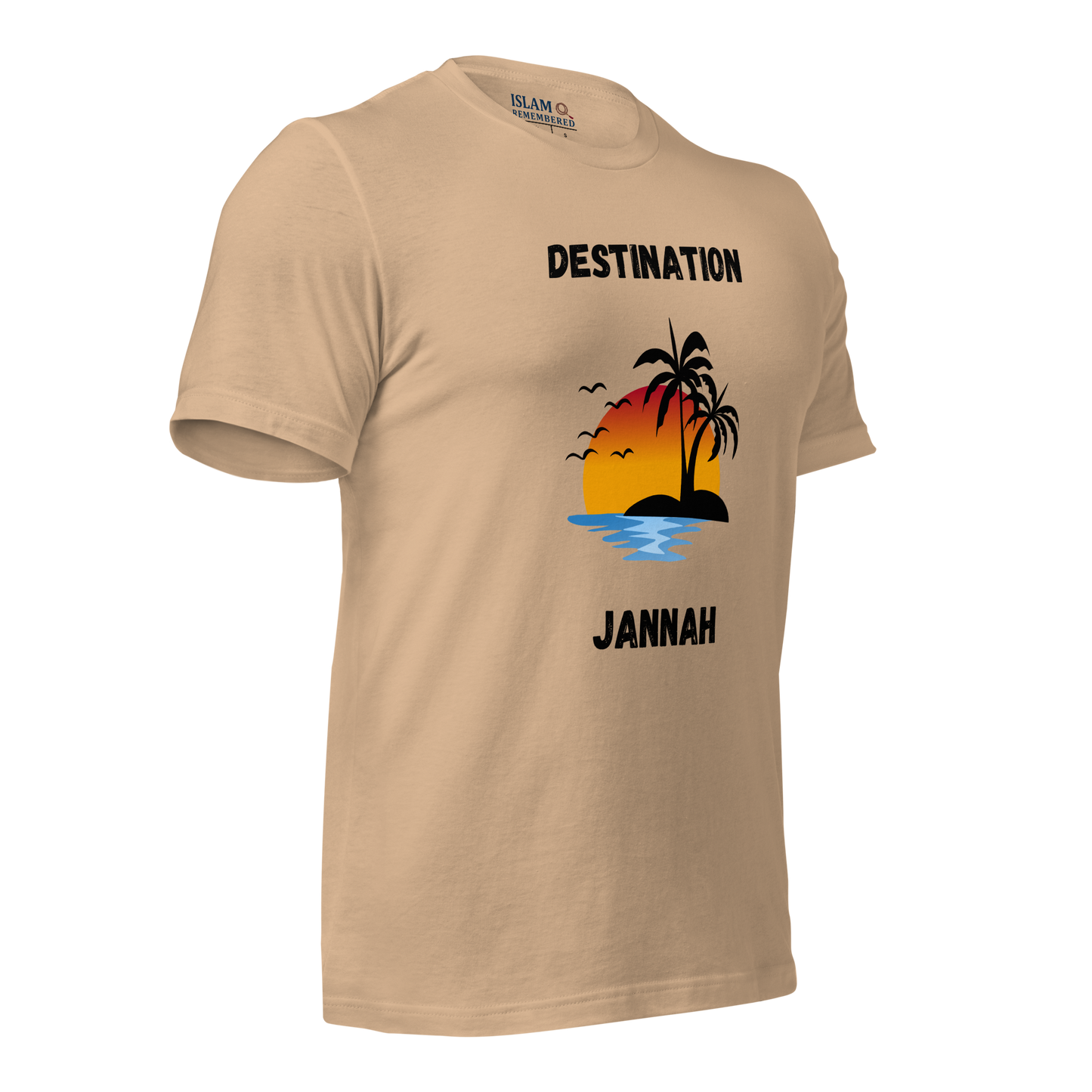 ADULT T-Shirt - DESTINATION JANNAH (Island Collection) - Black