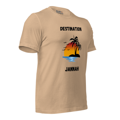 ADULT T-Shirt - DESTINATION JANNAH (Island Collection) - Black