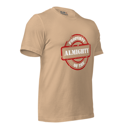 ADULT T-Shirt - PROPERTY OF THE ALMIGHTY - White