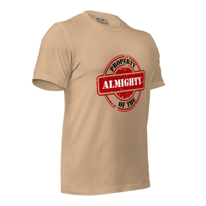 ADULT T-Shirt - PROPERTY OF THE ALMIGHTY - Black/White