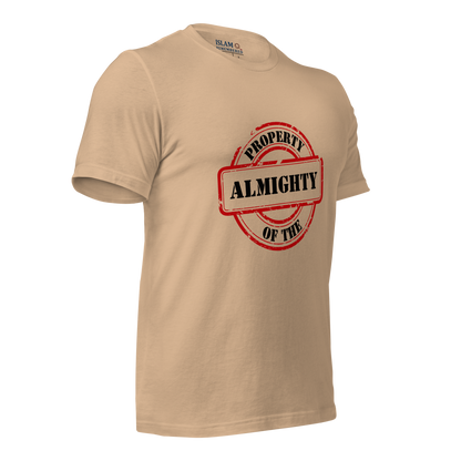 ADULT T-Shirt - PROPERTY OF THE ALMIGHTY - Black