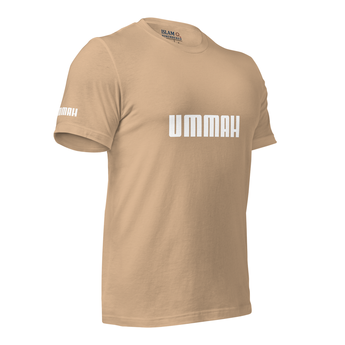 ADULT T-Shirt - UMMAH (w/ Arm Logo) - White