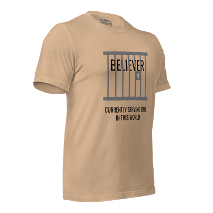 ADULT T-Shirt - BELIEVER SERVING TIME - Black