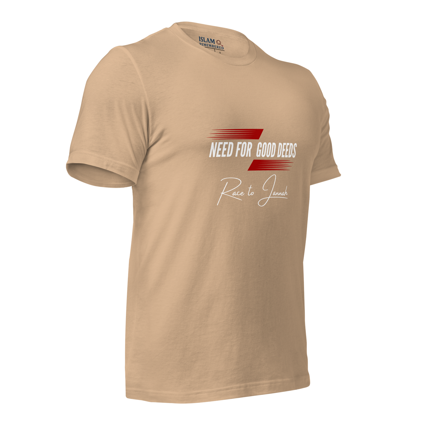 ADULT T-Shirt - NEED FOR GOOD DEEDS - White/Red