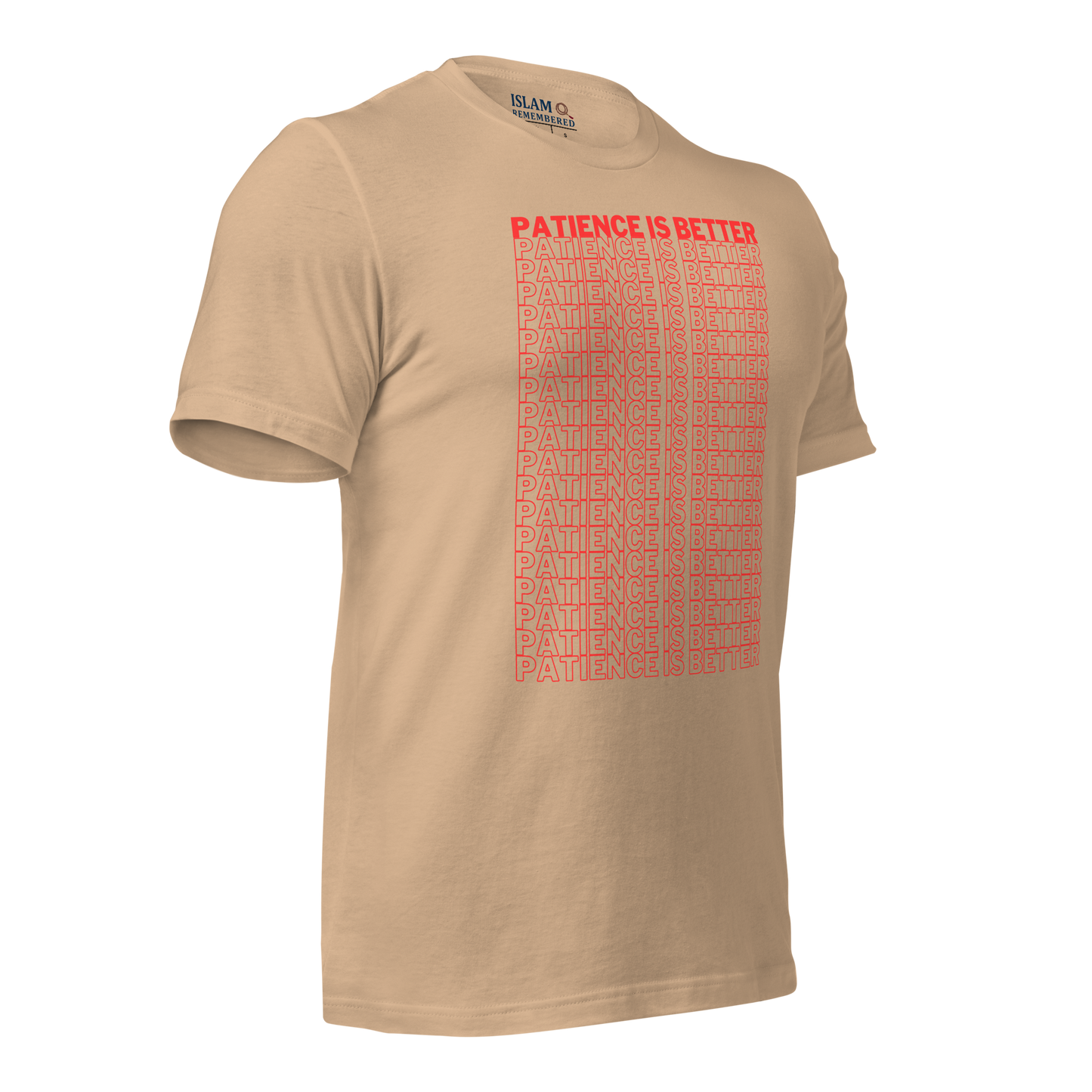 ADULT T-Shirt - PATIENCE IS BETTER - Red