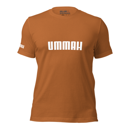 ADULT T-Shirt - UMMAH (w/ Arm Logo) - White