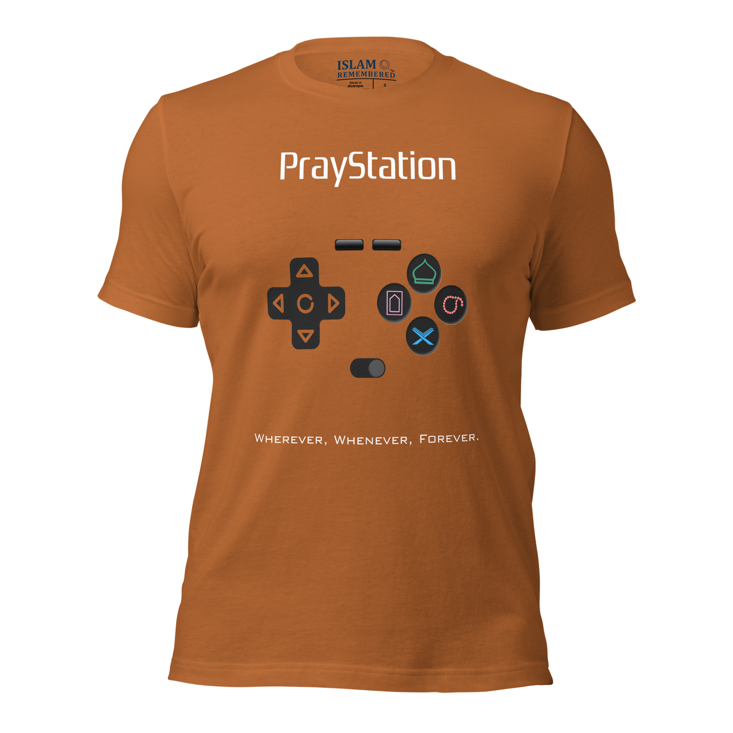 ADULT T-Shirt - PRAYSTATION (All Buttons) - White