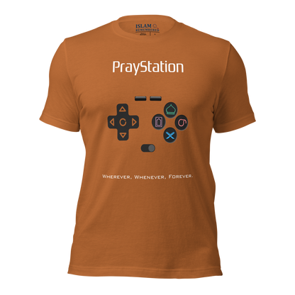 ADULT T-Shirt - PRAYSTATION (All Buttons) - White