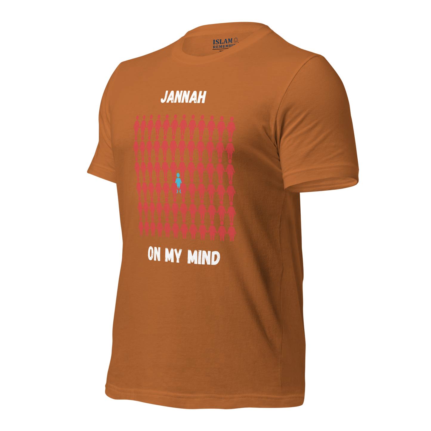 MEN's T-Shirt - JANNAH ON MY MIND - White/Blue