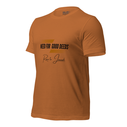 ADULT T-Shirt - NEED FOR GOOD DEEDS - Black/Orange