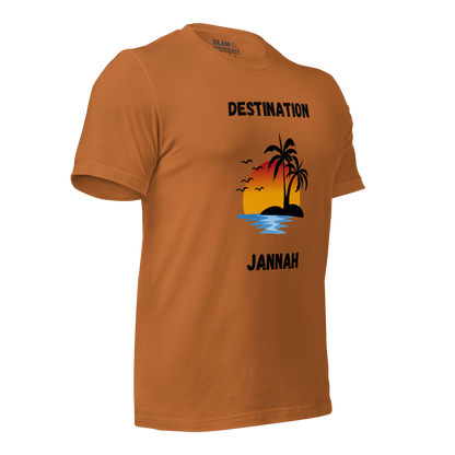 ADULT T-Shirt - DESTINATION JANNAH (Island Collection) - Black