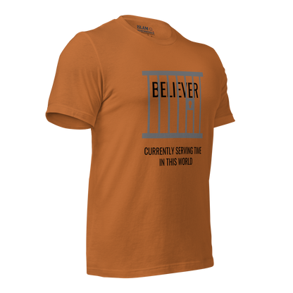 ADULT T-Shirt - BELIEVER SERVING TIME - Black