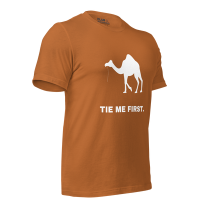 ADULT T-Shirt - TIE ME FIRST - White