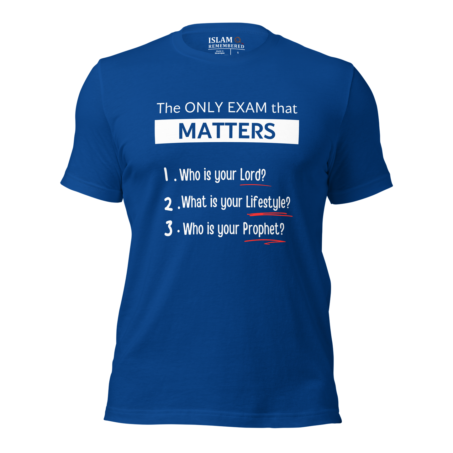 ADULT T-Shirt - ONLY EXAM MATTERS - White