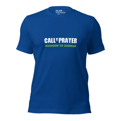 ADULT T-Shirt - CALL OF PRAYER - White/Green